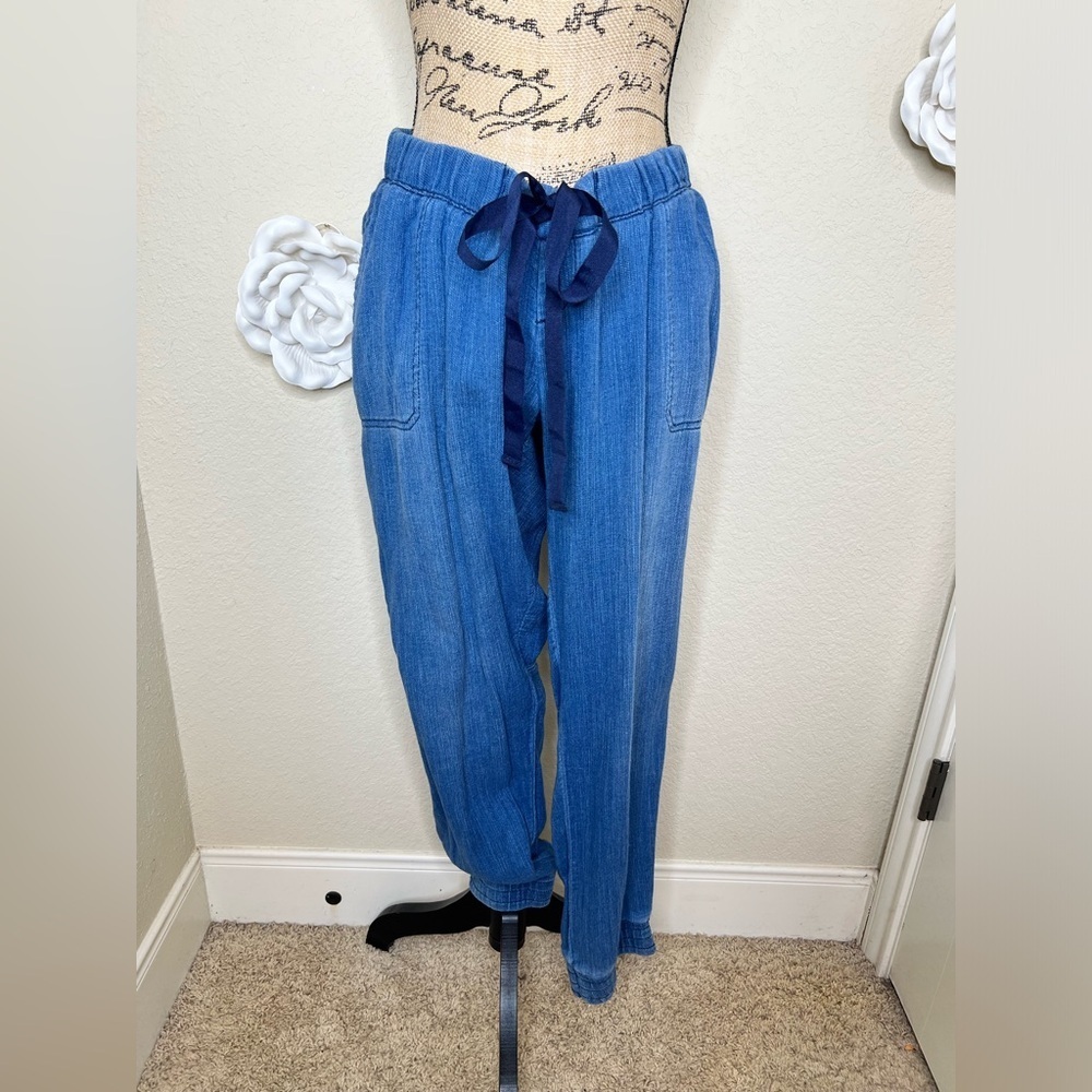 Jessica Simpson Maternity Denim Drawstring Waistband Joggers Size XL